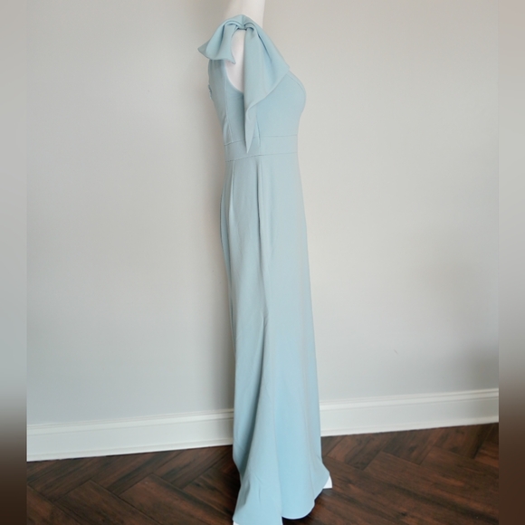 AZAZIE  One-Shoulder Light Blue Dress - Picture 6 of 11